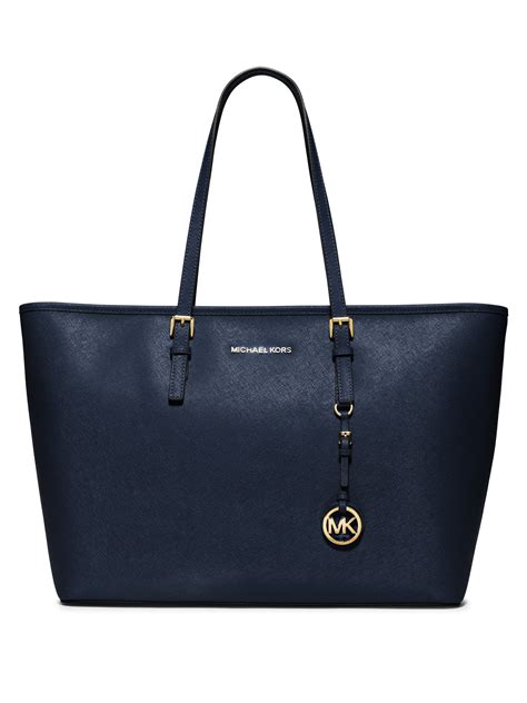 michael kors large jet set tote blue|michael kors jet set brown.